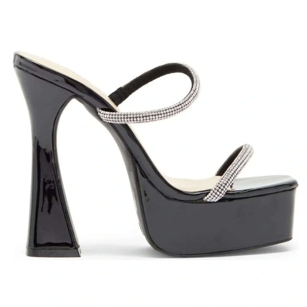 WILD DIVA ❤️‍🔥 PLATFORM DIAMOND HEELS